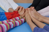 Children and Walking Barefoot While Indoors